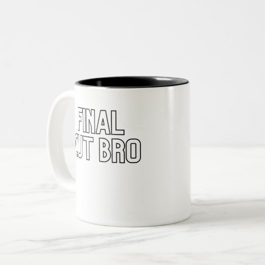 Tasse 2 Couleurs Éditeur Final Cut Bro Édition de cadeau (Devant gauche)