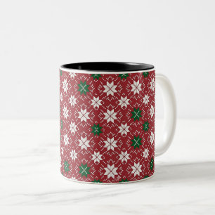 Tasse 2 Couleurs Édition 1 de Noël aux îles Féroé scandinaves