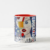 Tasse 2 Couleurs Éducation à la vaccination (Centre)