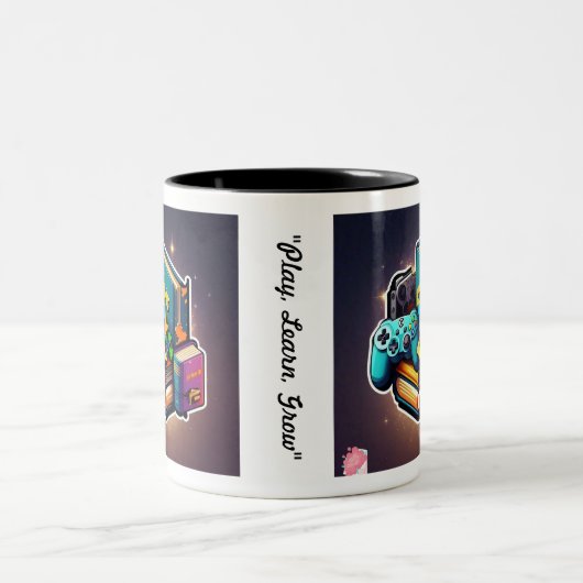 Tasse 2 Couleurs "Éduquer, engager, divertir" (Centre)