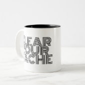 Tasse 2 Couleurs Effacer votre cache (Devant gauche)