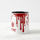 Tasse 2 Couleurs Effondrement Sanguin Gory Horreur (Centre)
