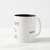 Tasse 2 Couleurs effrayant dans l'amour (Devant droit)