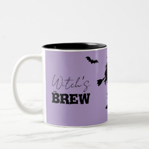 Tasse 2 Couleurs Éffrayant Hauné Maison & Sorcière Silhouette