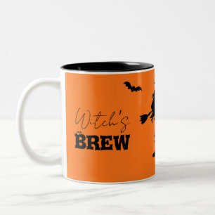 Tasse 2 Couleurs Éffrayant Hauné Maison & Sorcière Silhouette
