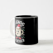 Tasse 2 Couleurs Eggnow Météo Noël Rétro Noël (Devant gauche)