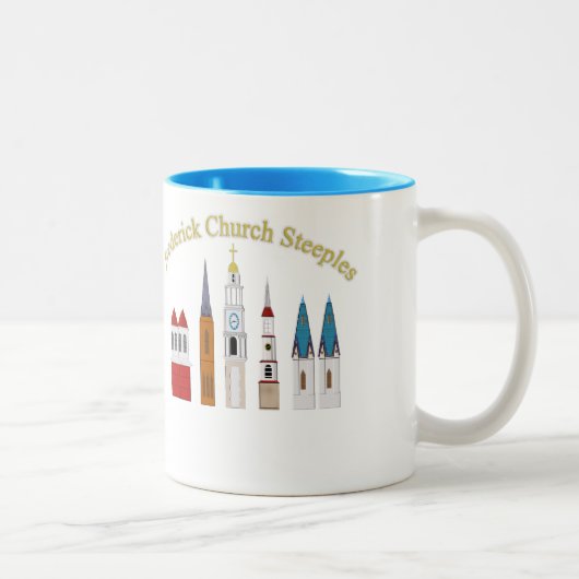 Tasse 2 Couleurs Église Steeples de Frederick (Droit)