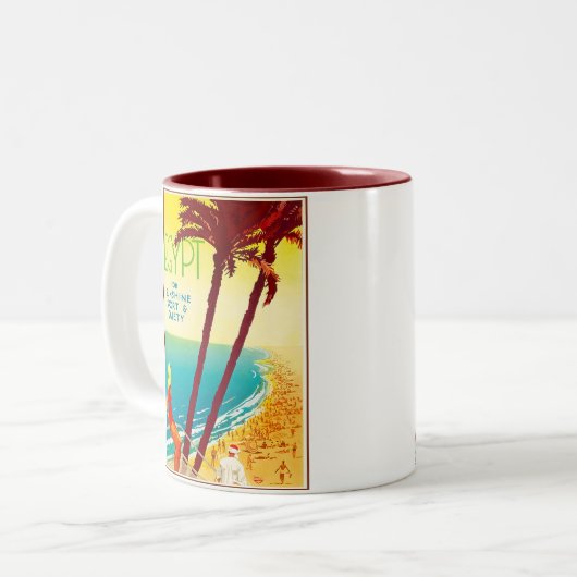 TASSE 2 COULEURS EGYPTE (Devant gauche)