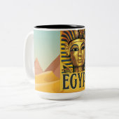 Tasse 2 Couleurs Égypte - Toutânkhamon (Devant gauche)