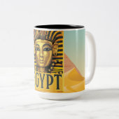 Tasse 2 Couleurs Égypte - Toutânkhamon (Devant droit)