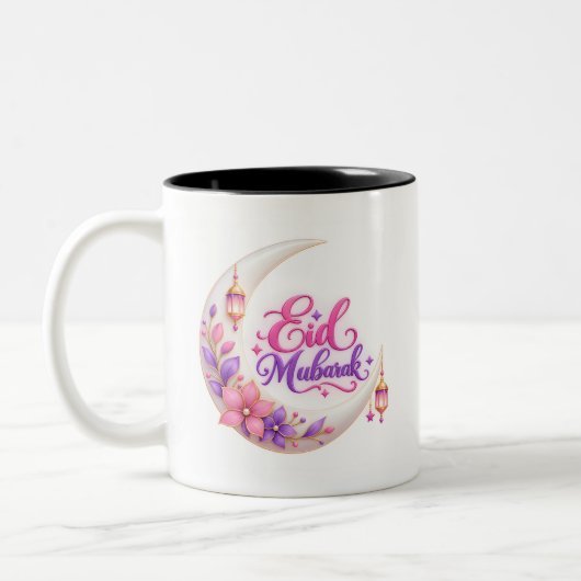 Tasse 2 Couleurs Eid Mubarak (Gauche)