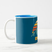 Tasse 2 Couleurs Eiger Switzerland Retro Turquoise (Gauche)