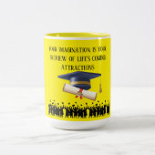 Tasse 2 Couleurs Einstein's graduation motto yellow (Centre)