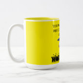 Tasse 2 Couleurs Einstein's graduation motto yellow (Gauche)