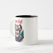 Tasse 2 Couleurs Elbows Up Canada (Devant gauche)