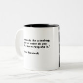 Tasse 2 Couleurs Eleanor Roosevelt (Devant gauche)