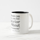 Tasse 2 Couleurs Eleanor Roosevelt cite l'inspiration (Devant droit)