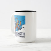 Tasse 2 Couleurs Electrical Powerline Worker Graphic (Devant gauche)