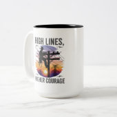 Tasse 2 Couleurs Electrical Worker Appreciation Transmission (Devant gauche)