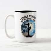 Tasse 2 Couleurs Electrical Worker Gift Modern Lineworker (Gauche)