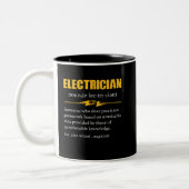 Tasse 2 Couleurs Electrician définition Electrical Engineer Meaning (Gauche)
