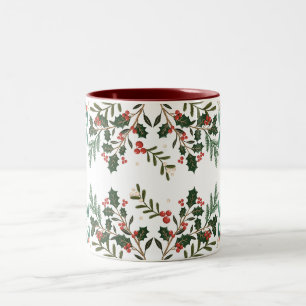 Tasse 2 Couleurs Élégance Classique Envoûtante Noël Fêtes