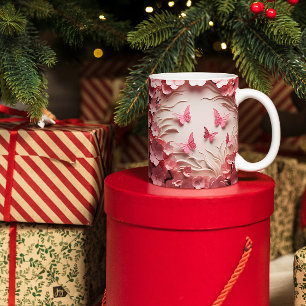 Tasse 2 Couleurs Élégance combante : Morceau de café 3D Bliss