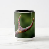 Tasse 2 Couleurs "Elégance Crimson : Red Bird Horn-Design Dining M (Centre)