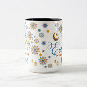 Tasse 2 Couleurs Élégant Aïd Moubarak Calligraphie Lune Étoiles Per (Centre)