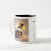 Tasse 2 Couleurs "Elegant Audio Past" (Devant gauche)