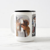 Tasse 2 Couleurs Elégant BFF Best Friends Forever 3 Photo Collage (Devant gauche)