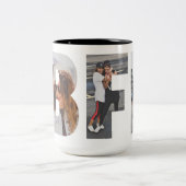 Tasse 2 Couleurs Elégant BFF Best Friends Forever 3 Photo Collage (Centre)