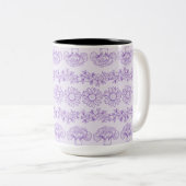 Tasse 2 Couleurs Élégant botanique floral (Devant droit)