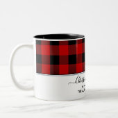 Tasse 2 Couleurs Élégant Buffle rouge NOËL (Gauche)