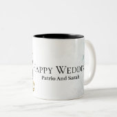 Tasse 2 Couleurs Elegant Floral Design for Bridesmaid Gifts (Devant droit)