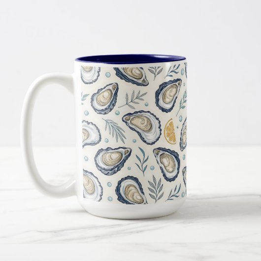 Tasse 2 Couleurs Elegant Marine Oysters (Gauche)