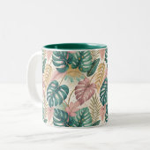 Tasse 2 Couleurs Elegant Monsteras Gold (Devant gauche)
