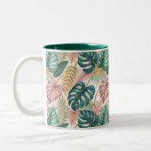 Tasse 2 Couleurs Elegant Monsteras Gold (Gauche)