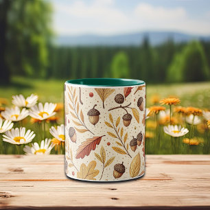 Tasse 2 Couleurs Élégant Motif Automne