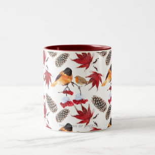 Tasse 2 Couleurs Elégant Motif d'hiver aquarelle
