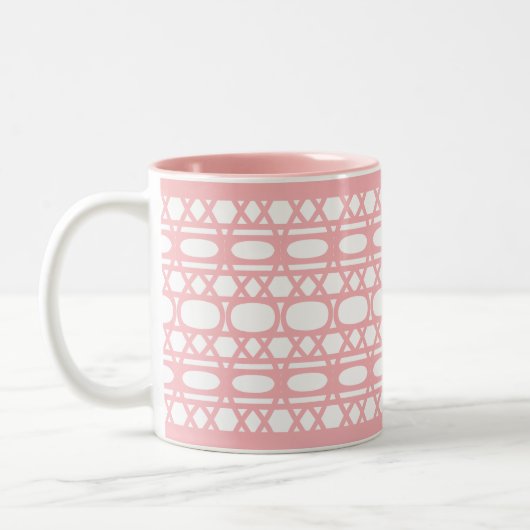 Tasse 2 Couleurs Élégant Motif rose Abstrait (Gauche)