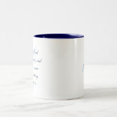 Tasse 2 Couleurs Elégant proverbes chrétiens Croix Bleue Moderne (Centre)