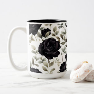 Tasse 2 Couleurs Élégant Rose noir