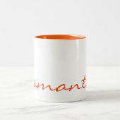 Tasse 2 Couleurs élégant simple moderne chic tendance monogramme or (Centre)