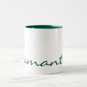 Tasse 2 Couleurs élégant simple moderne chic tendance monogramme ve (Centre)