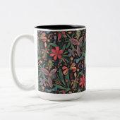 Tasse 2 Couleurs Élégant Tropical Floral & Botanique (Gauche)