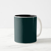 Tasse 2 Couleurs élégant vert foncé (Devant droit)