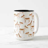 Tasse 2 Couleurs Élégante Coupe Bridesmaid (Devant droit)