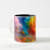 Tasse 2 Couleurs Élégante Coupe Sipping (Devant gauche)