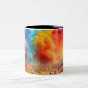 Tasse 2 Couleurs Élégante Coupe Sipping